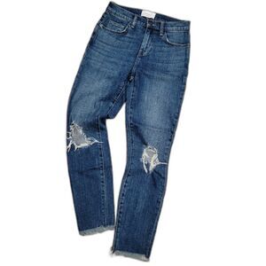 Current/Elliot High Waist Distressed Jean Size 26